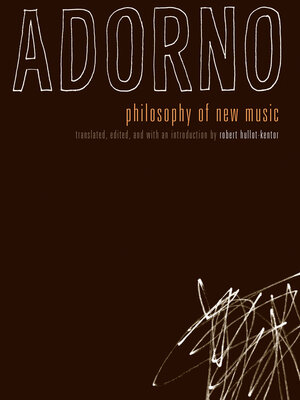 cover image of Philosophy of New Music
